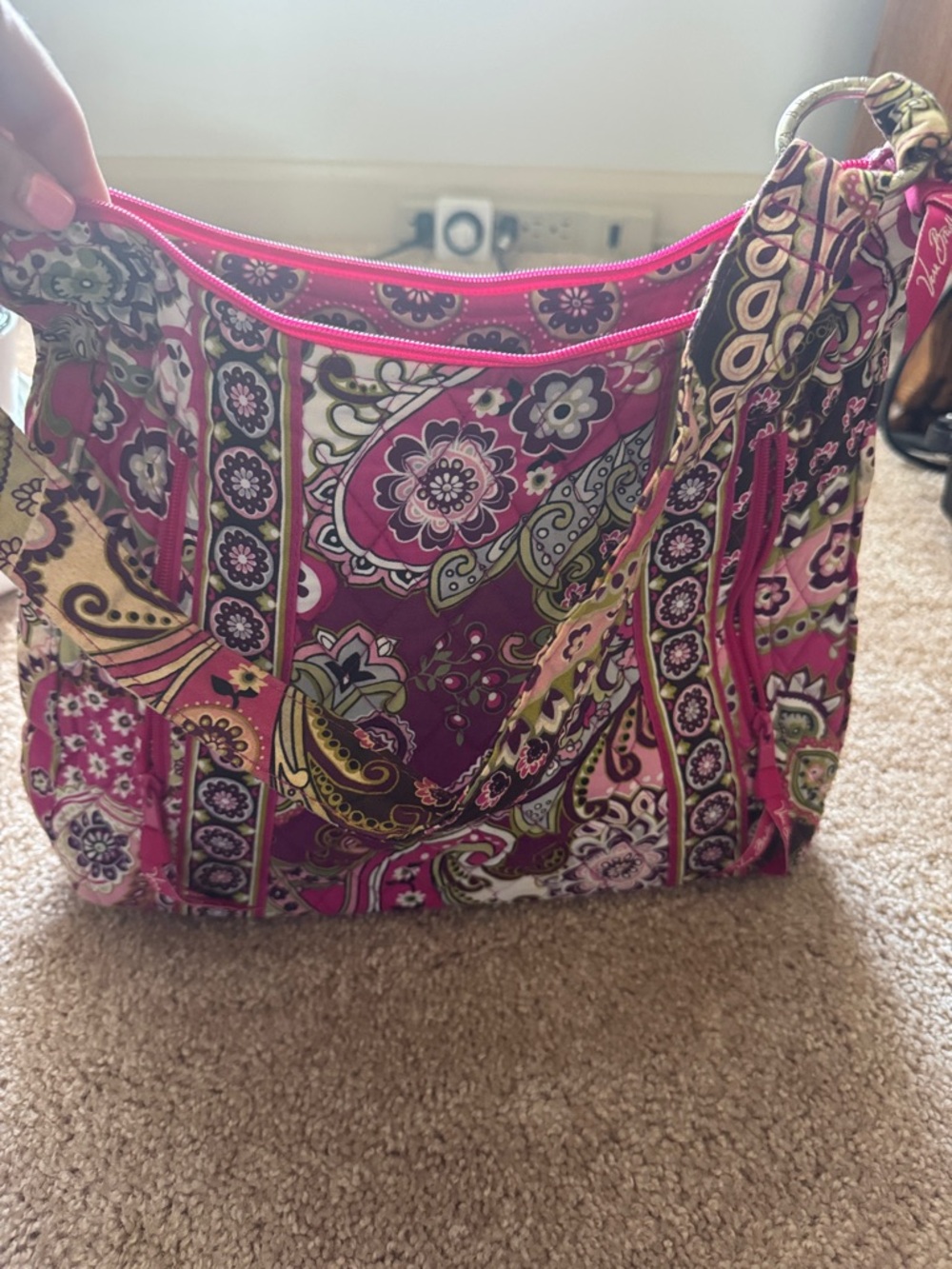 Vera Bradley Very Berry Paisley Shoulder Bag